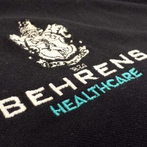 Bespoke Branding / Embroidery Service | NHS Hospitals & Trusts, Behrens Healthcare, Supplier, Manchester, United Kingdom